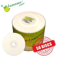 Banana Mini CD-R 32x 8cm 210 MB Blank CD Recordable A+ Disc Printable - 50 Discs picture