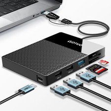 YOTUO 1TB External Hard Drive, USB C Multiport Hub HDD 7-in-1, USB 3.0, SD/TF Ca picture
