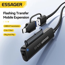 Essager 2 In 1 SATA to USB 3.0/Type-C Adapter Hard Drive for 2.5inch HDD/SSD picture