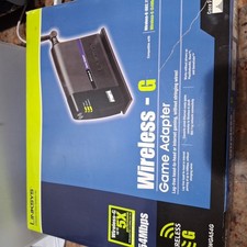 Linksys WGA54G Wireless-G Game Adapter Black Ethernet Port 2.4-GHz Compact NIB picture