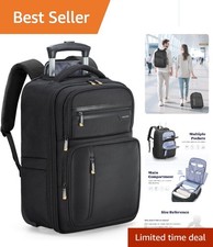 Rolling Laptop Backpack with Wheels Carry On Laptop Bag picture
