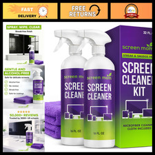 Screen Cleaner Spray 2 Pack - 16oz for TV, Laptop, Computer & Car - Streak-Free picture