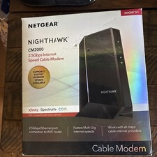 NETGEAR Nighthawk CM2000 DOCSIS 3.1 Cable Modem 2.5 Gbps Ethernet Port picture