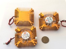 3 Pieces copper 12v 55mm 2PIN Aluminum Cooling Fan Heatsink Cooler VGA CPU A8 picture