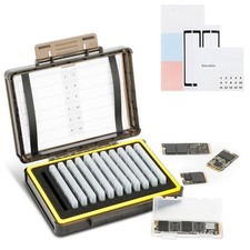 Dual Protect Hard M.2 SSD Holder with 12 PCS Individual Clear M.2 NVMe Case f... picture