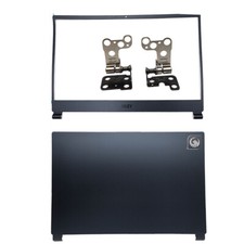 New Back Cover Bezel Hinges Blue For MSI Delta 15 A5EFK MS-15CK Top Case 15.6in picture