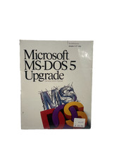 Microsoft MS-DOS 5 Upgrade Operating System Software 5.25