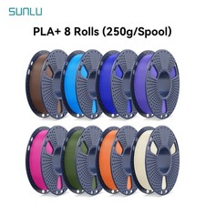 SUNLU PLA Plus 3D Printer Filament 250g*8 1.75mm 1KG Multicolored Compatible picture