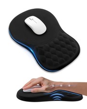 Ergonomic Pad with Sloped Memory Foam Wrist Rest (Black) picture