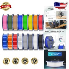 Multicolor PLA Filament 3D Printer 16 Spools 4KG 1.75mm Vacuum Sealed Value Pack picture