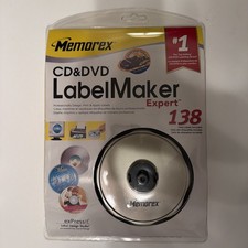 Memorex CD & DVD Label Maker Expert W/138 Labels & ExPressit Software New Sealed picture
