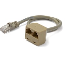 StarTech RJ45SPLITTER 2-to-1 RJ45 Splitter Cable Adapter - Network splitter picture