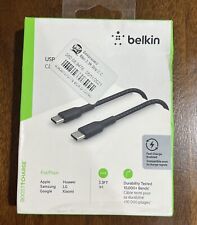 Belkin 3.3FT (1M) braided strap USB-C to USB-C cable - Black picture