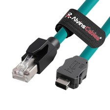 1m IX Industrial Cable for PLC Machine Vision IX30G-A-10S-CV(7.0) A Key  to RJ45 picture