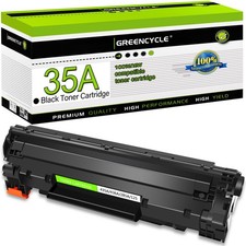 greencycle 1 Pack Compatible CB435A 35A Black Toner 1 Pack, 1PK  picture