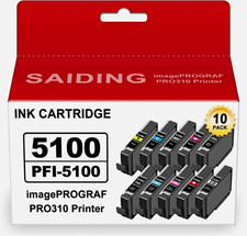 PFI-5100 10 Pack Compatible Ink Cartridges for Canon imagePROGRAF PRO-310 picture