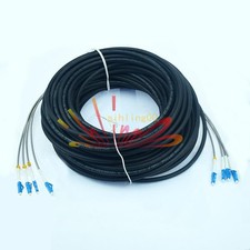 1PC 300M Field Outdoor LC-LC UPC 4 Strand 9/125Single Mode Fiber Patch Cord picture