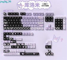 Kuromi Theme Keycap 138/158 Keys PBT MDA For Mechanical Anime Gift Cartoon Cute picture