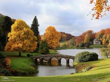 Landscape national geographic stourhead england calm Custom Gaming Mat Desk picture