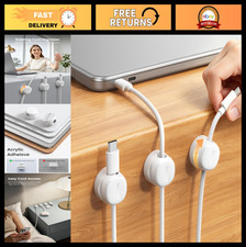 6 Pack Rotating Magnetic Cable Clips - Cord Organizer, Cable Management Holder picture
