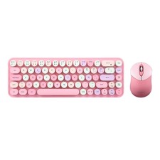 Rosado Pastel PERIDUO-802PK ES Mini Teclado Inalambrico Bluetooth Teclas picture