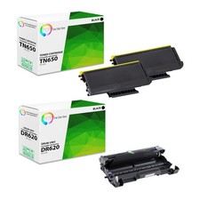 3Pk TCT Compatible TN650 & DR620 For Brother HL-5340d MFC-8480dn Toner & Drum picture