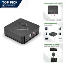 2026 Bluetooth 6.0 Receiver for Home Stereo RCA 3.5mm Adapter for Amplifier S... picture