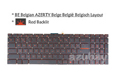 Belgian Laptop Keyboard For MSI Bravo 17 A4DDR, MS-17FK, V143422KK1 Red Backlit picture