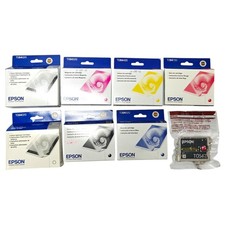 Lot 8 Genuine Epson T054 54 Ink Cartridges Stylus Photo R800/R1800 picture