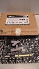 Siig Jj-p20511-s3 2port 9pin Serial Rs232 Ctlr 550 Value Pci Board (jjp20511s3) picture