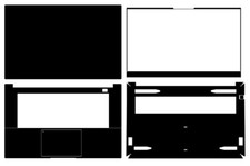 Carbon Vinyl Laptop Sticker Skin Cover Decals for Inter NUC X15 (2023) 15.6