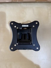 Black Metal Computer Monitor Wall Mount - Adjustable picture