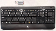 Logitech K520 Wireless Desktop Computer Keyboard Y-R0012 w/USB Dongle Batteries picture