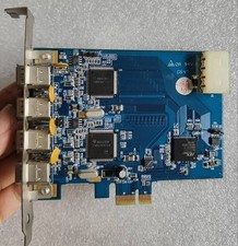 2PC Used IOI FWX2-PCIE10 Rev:1.1 1394A Card by DHL/Fedex shipping picture