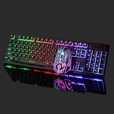 CHONCHOW LED Wired Gaming Keyboard with USB Mouse - 910B picture