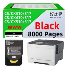 80C1XK0 Black Toner Cartridge Compatible for Lexmark CX310 CX410 CX510 CS310 410 picture