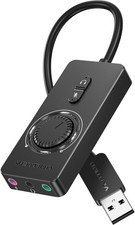 USB Sound Card, External Stereo Sound Card with Volume Control, USB picture
