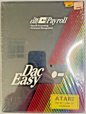 Atari ST Dac Easy Payroll Software Vintage New Sealed  PC Big Box RARE picture