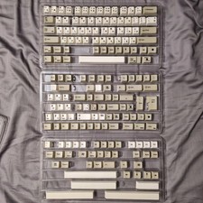 EnjoyPBT EPBT Keycap set Dye-Sub bundle- two sets 9009 & Black Japanese picture