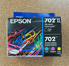 Epson 702/702XL Genuine/Original Inkjet Cartridges 4-Pack (BK/C/M/Y) picture
