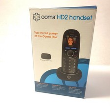Ooma HD2 Handset Cordless Phone with Base | Black | Picture Caller ID | 2nd Line picture
