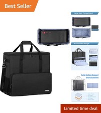 Luxury PC Carrying Case for Full Computer Tower - Water-Resistant Black Duffel picture