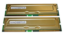 512MB (2x256MB) PC600 600MHz RDRAM 184-Pin RIMM Non-ECC - SyncMAX SM256R368A-653 picture