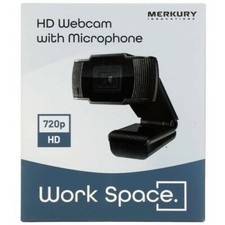 New Merkury Innovations 720p HD Work Space Webcam with Microphone Black picture