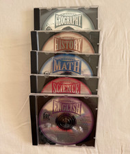 VTG ARC Media Discover 5 CD Set-English, Math, Science, History Geography PC/MAC picture
