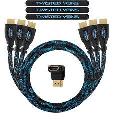 3 Pack of 1.5FT 4K HDMI Cables HDMI Cable Multipack 3-Pack 1.5ft picture