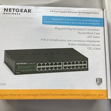 NETGEAR GS324-200NAS 24-Port Gigabit Ethernet Unmanaged Switch - Black picture