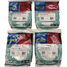 Lot of 4 Tripp Lite N820-15M 10Gb Duplex Multimode 50/125 OM3 LSZH Fiber Cables picture