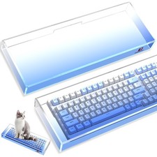 KC04 Acrylic Clear Transparent Keyboard Cover(17.4*6.5*1.89’’) with Dustproof... picture
