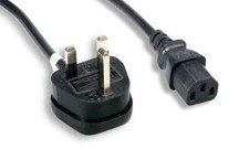 UK England Power Cord IEC-60320-C13 To BS1363 With Fuse 6FT picture